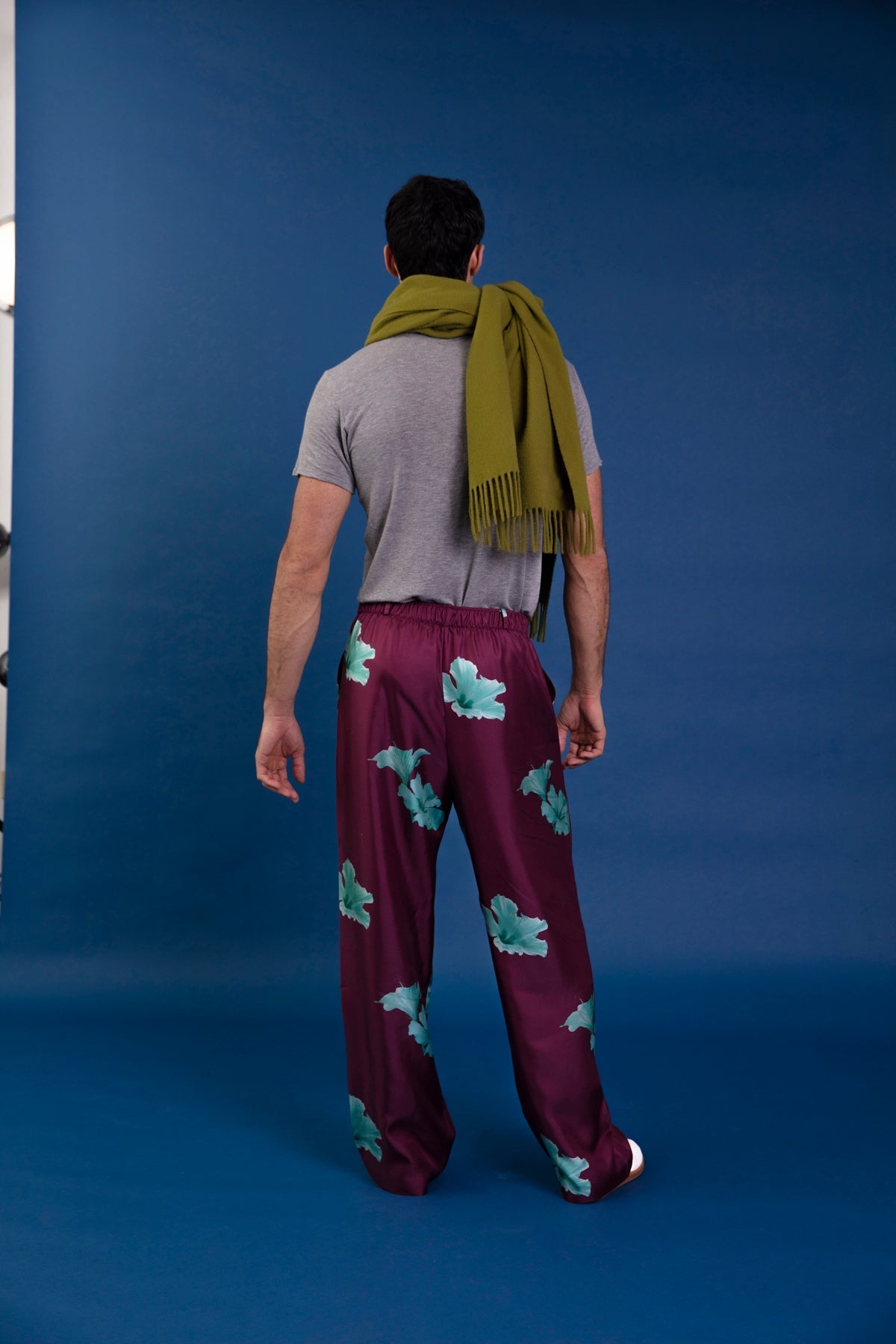 Salinas Silk Trouser Purple Hawaii 