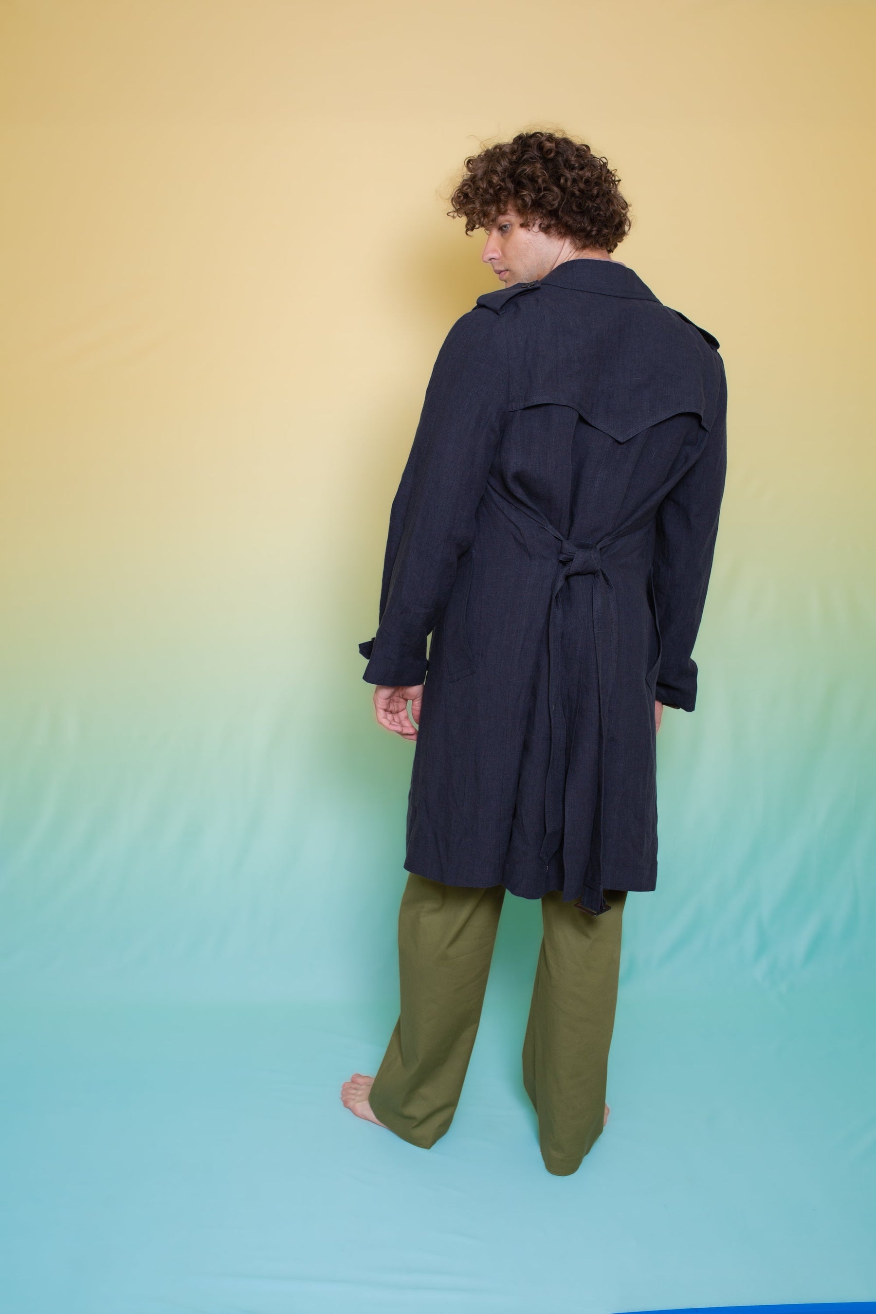 Mako Linen Trench Ink 