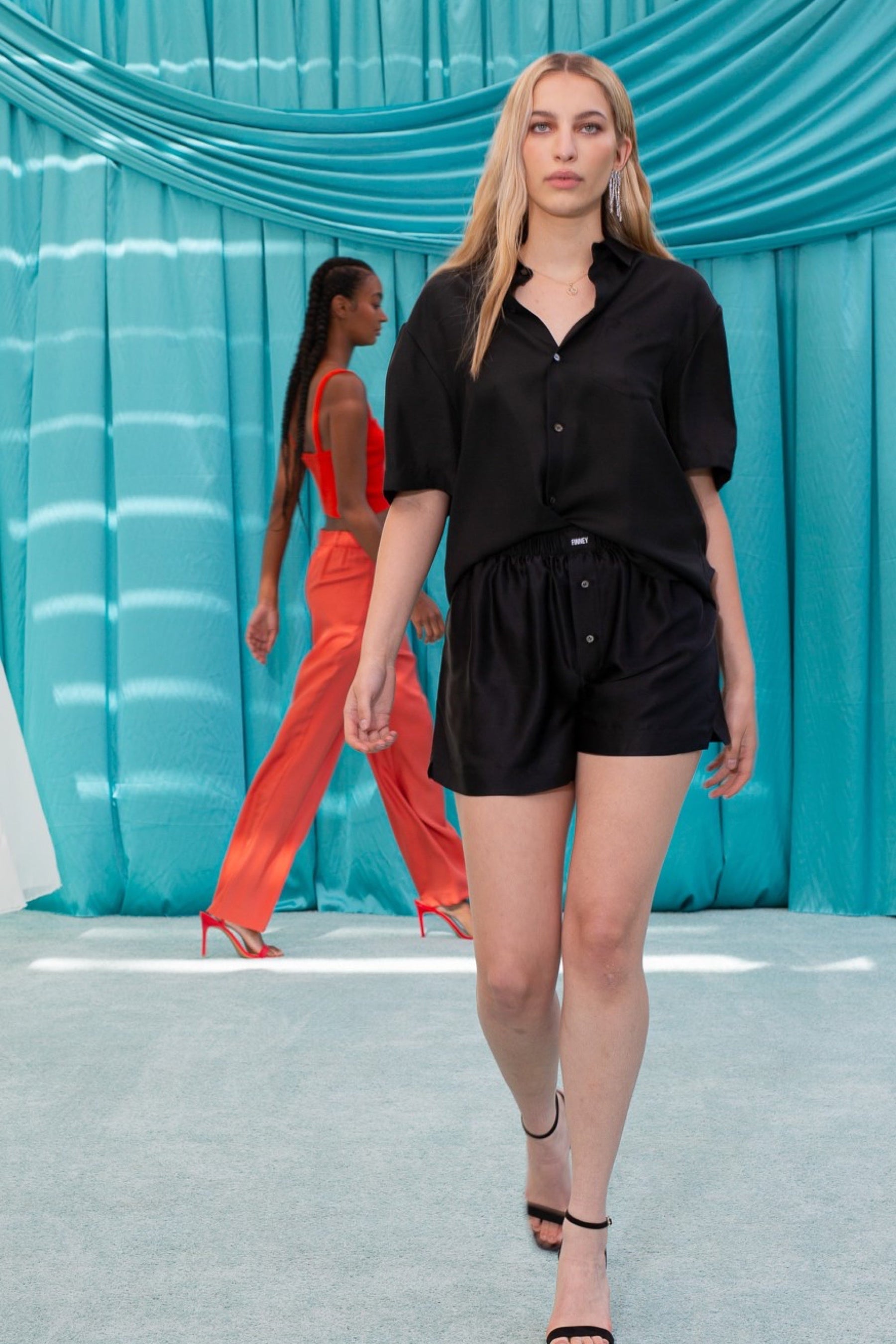 Boyfriend Silk Shirt Black 