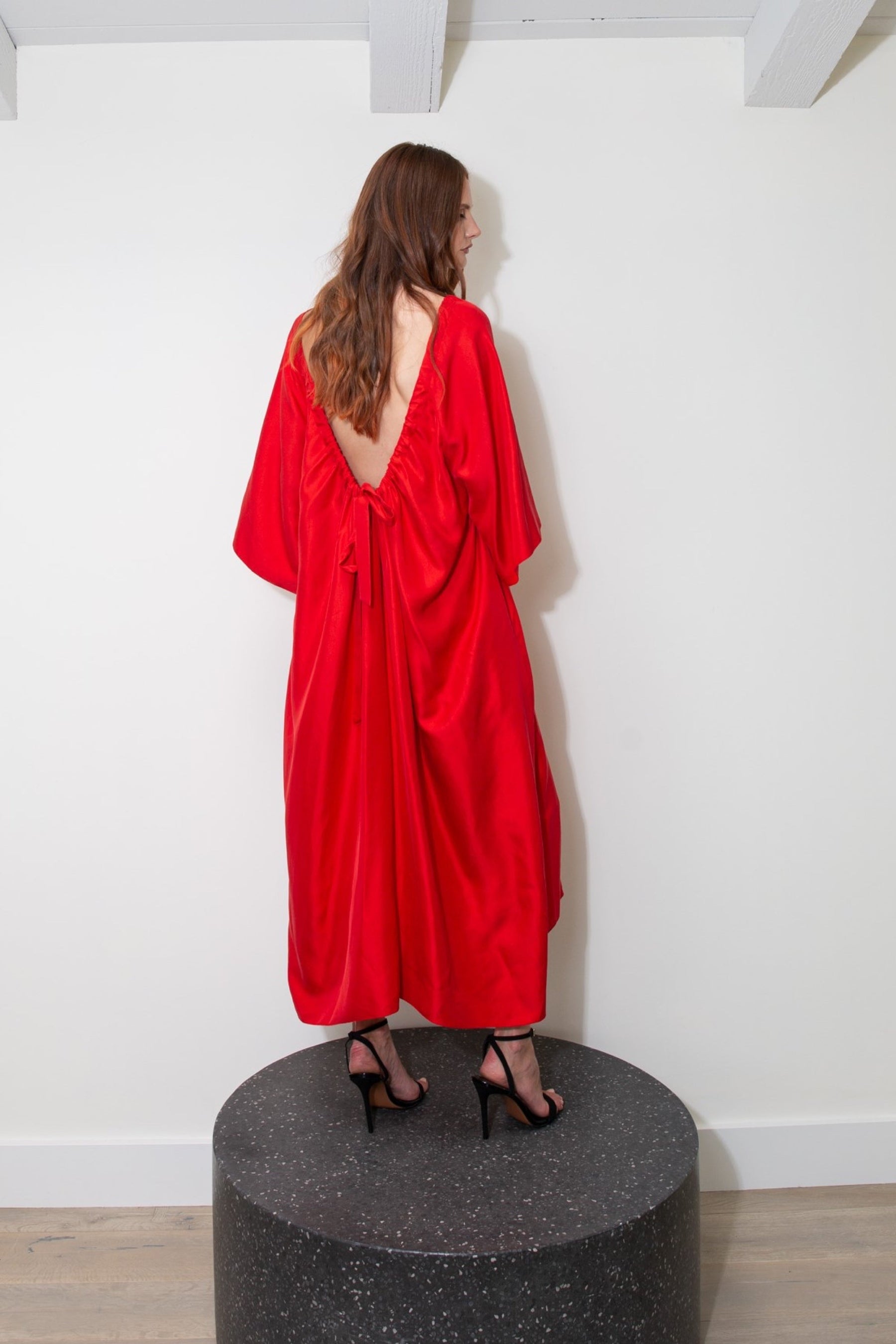 Laguna Silk Dress Scarlet