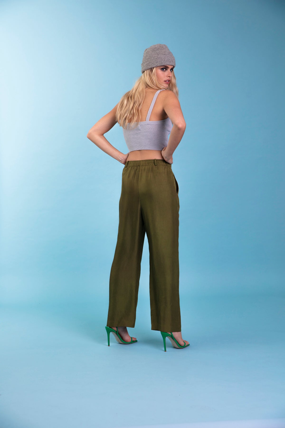 Salinas Silk Trouser Khaki 