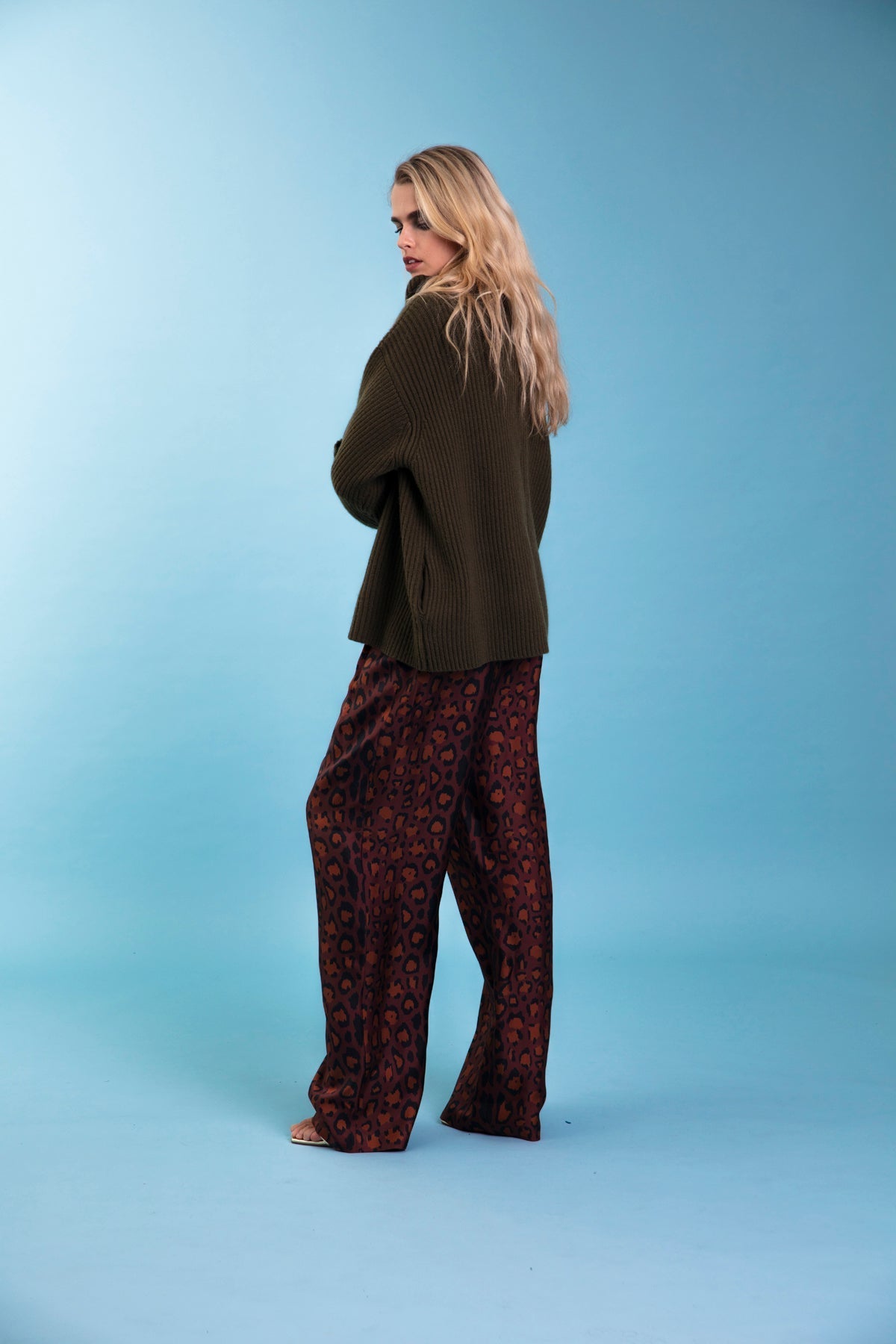 Salinas Silk Trouser Chocolate Jaguar 