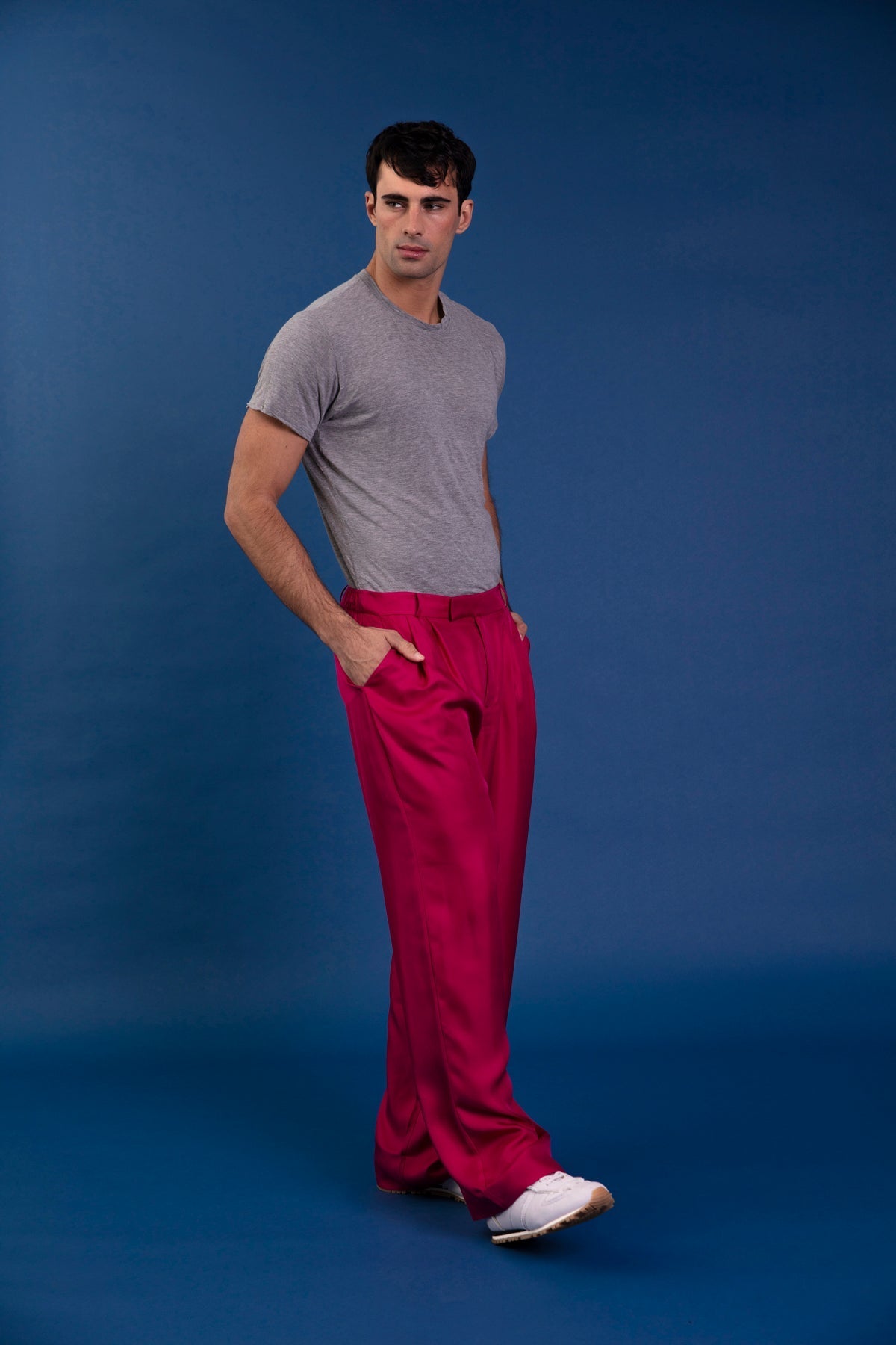 Salinas Silk Trouser Fuscia 