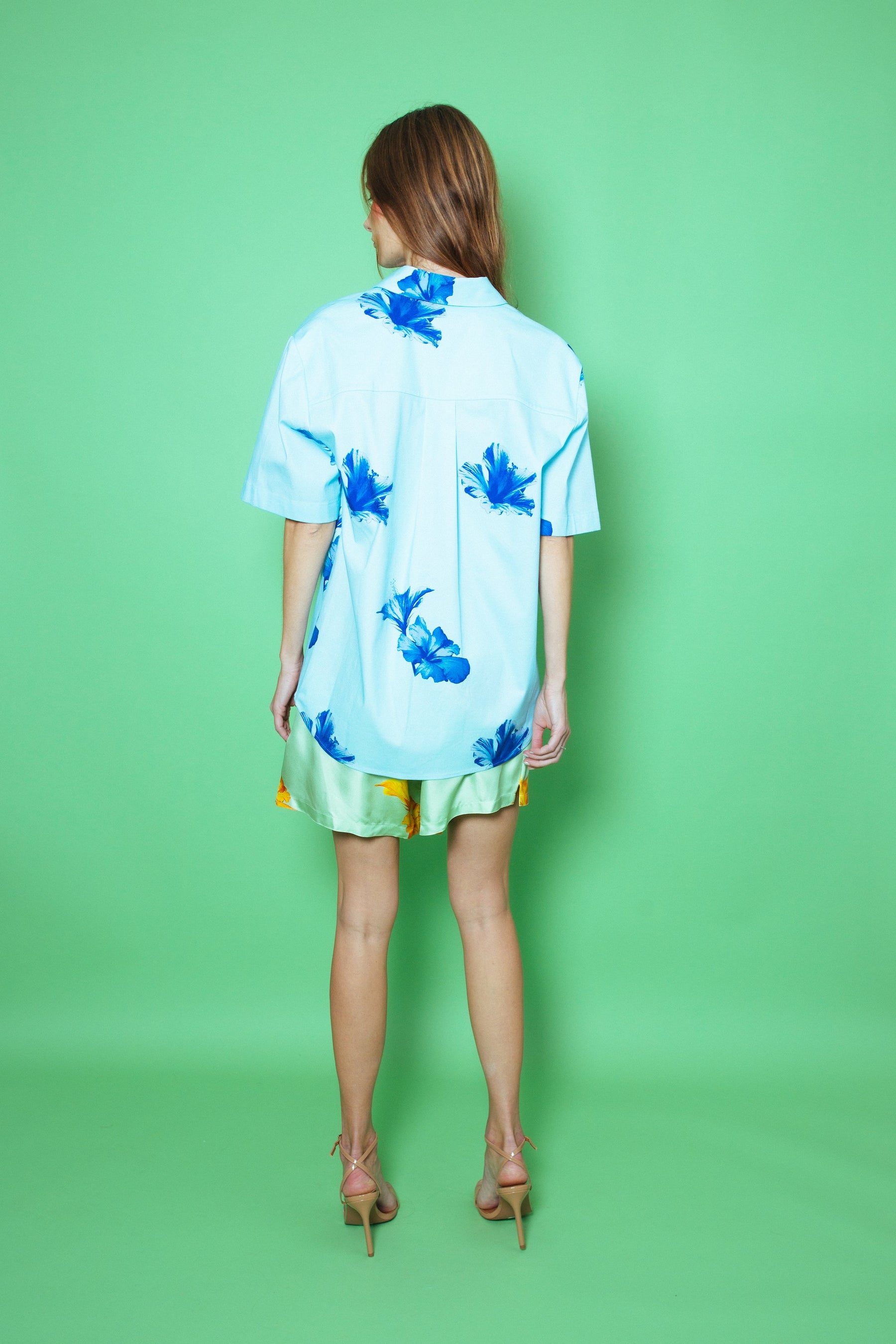 Paolo Silk Short Pistachio Hawaii 