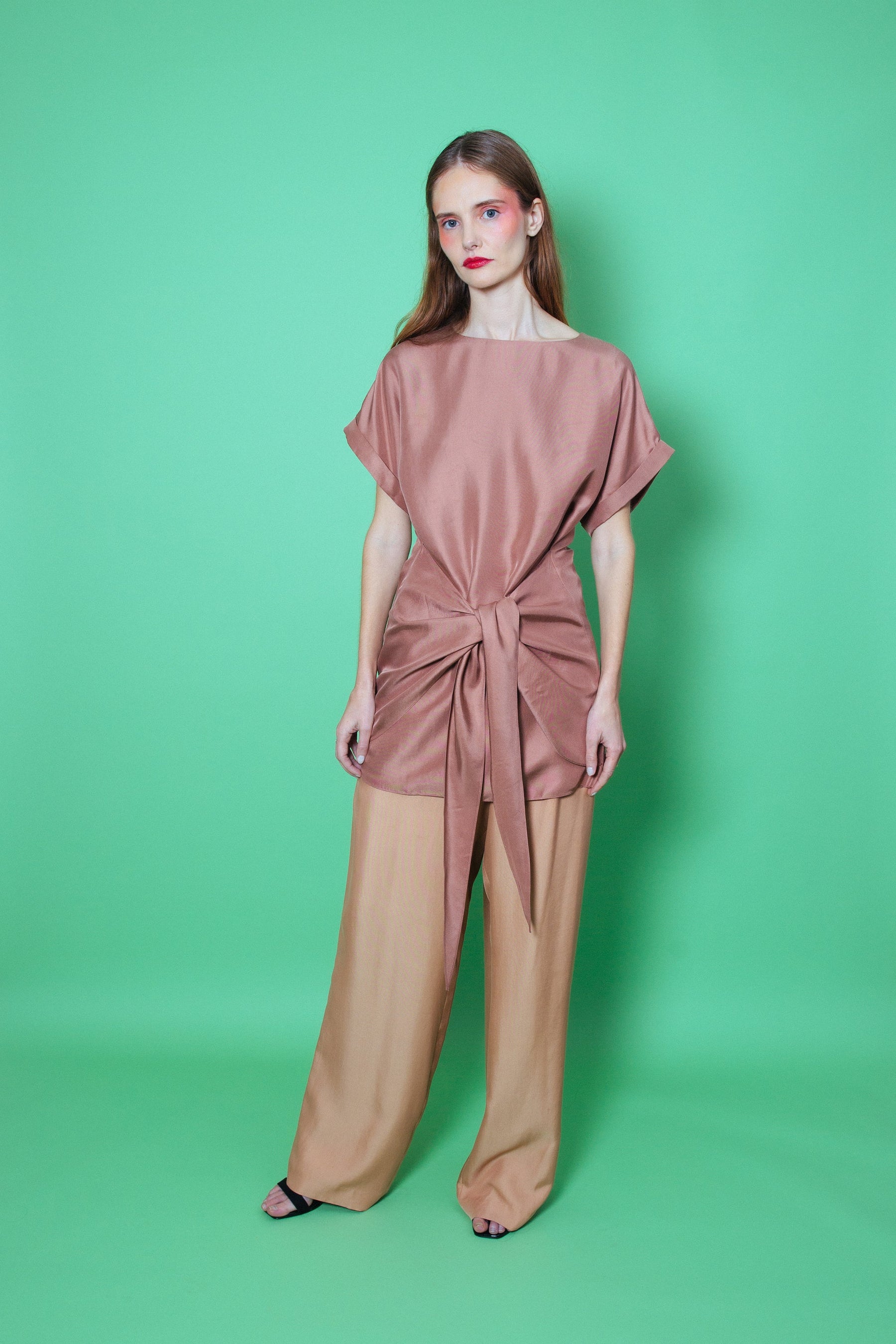 Laurel Silk Dress Toffee