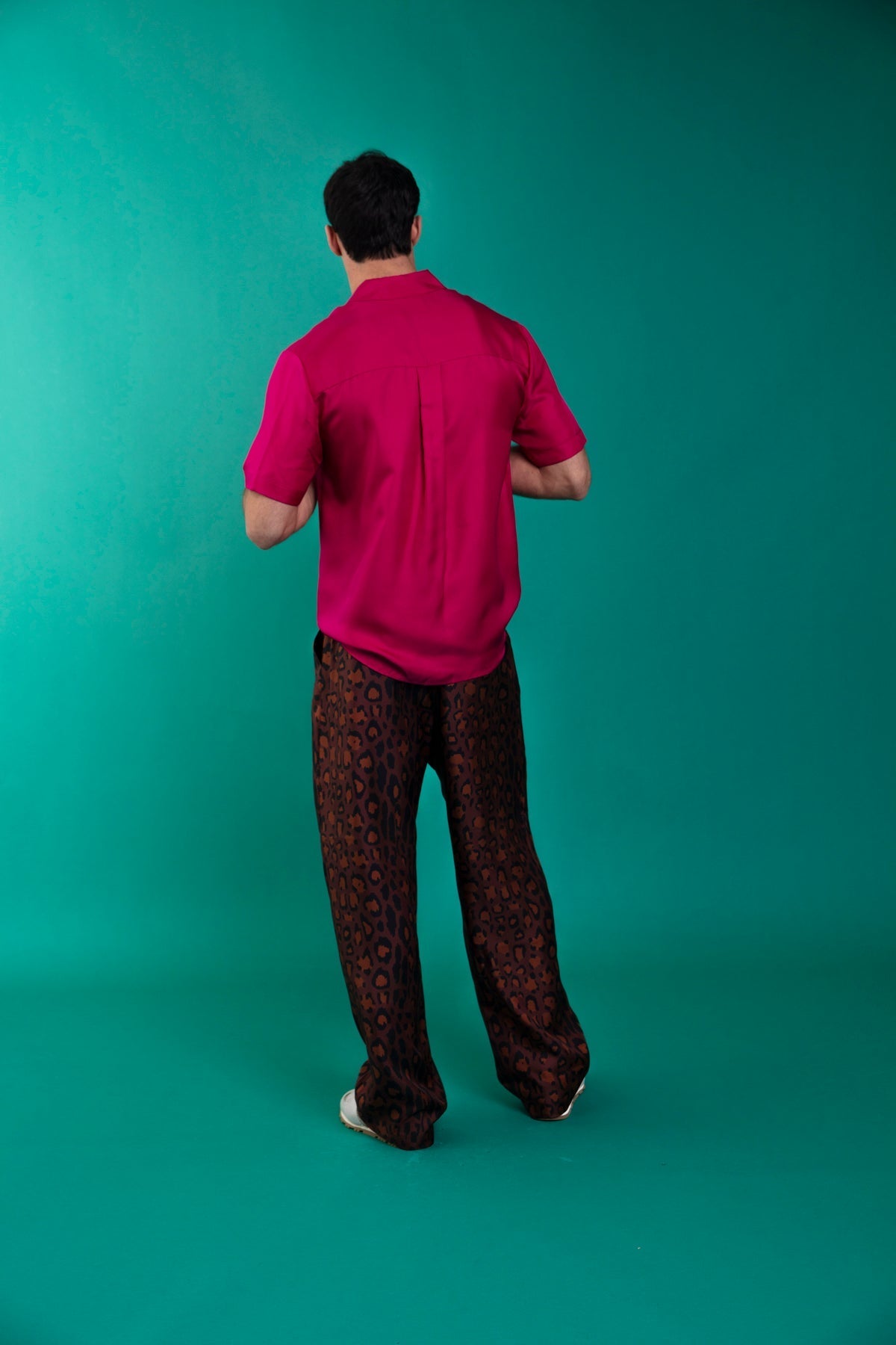 Salinas Silk Trouser Chocolate Jaguar 