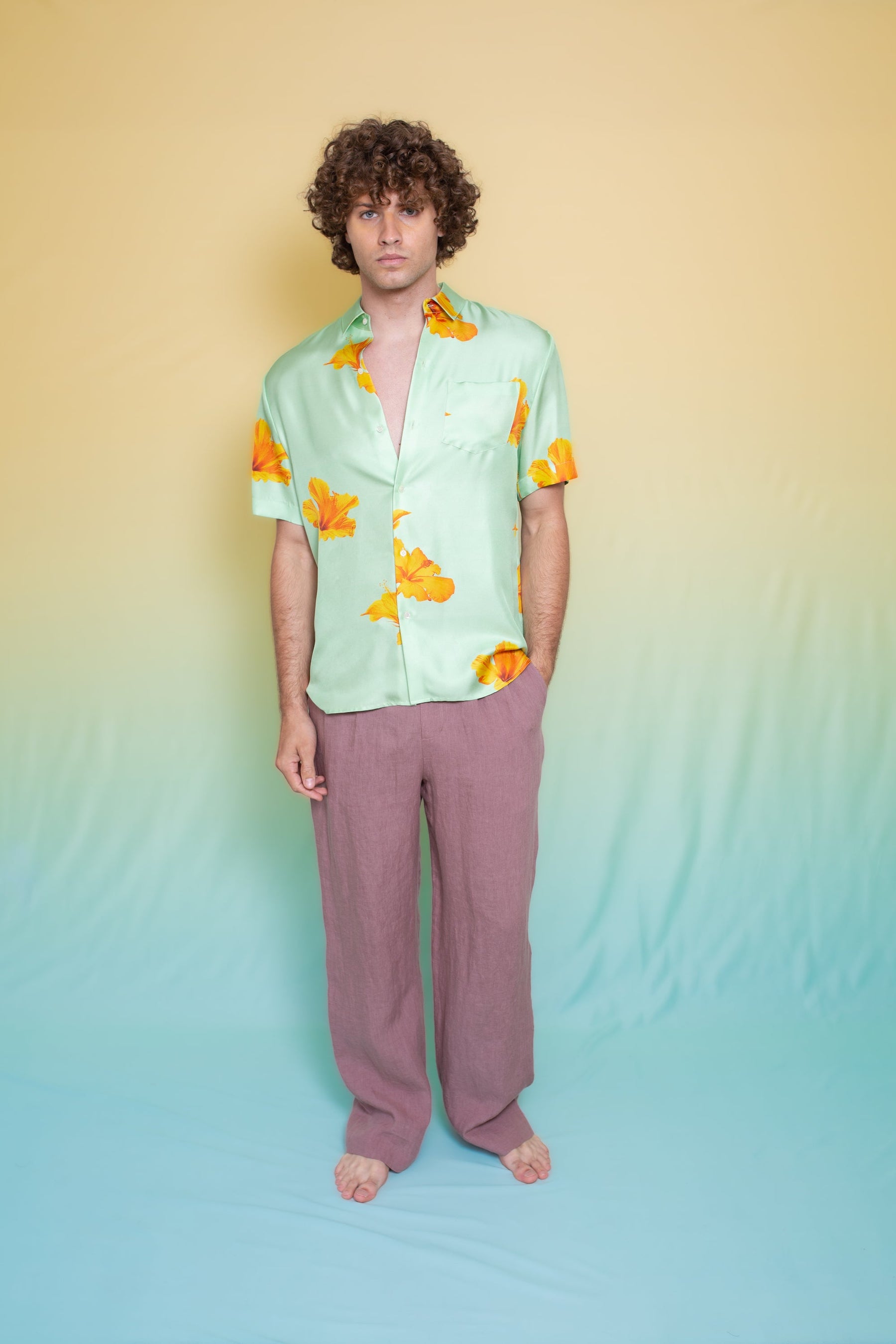 Salinas Linen Trouser Mink 