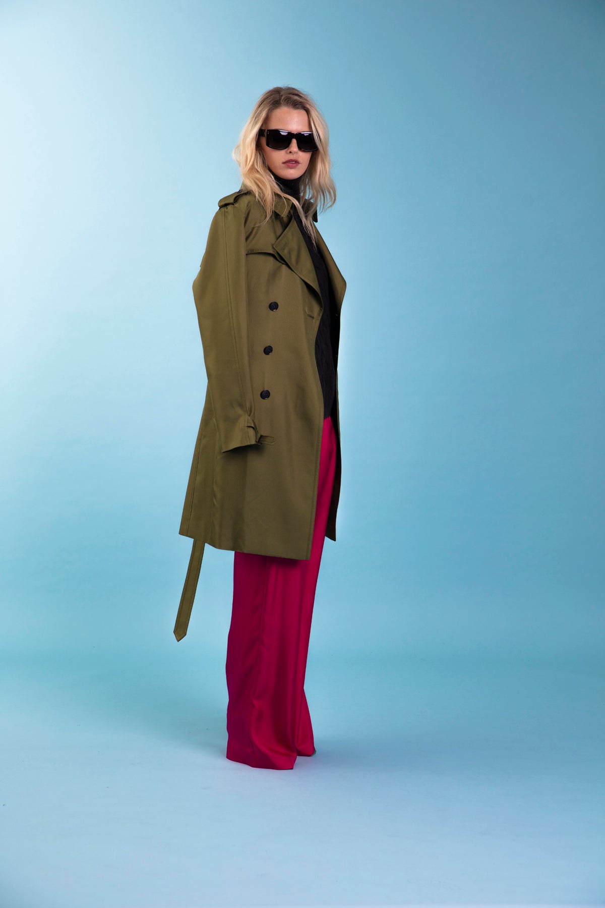 Salinas Silk Trouser Fuscia 