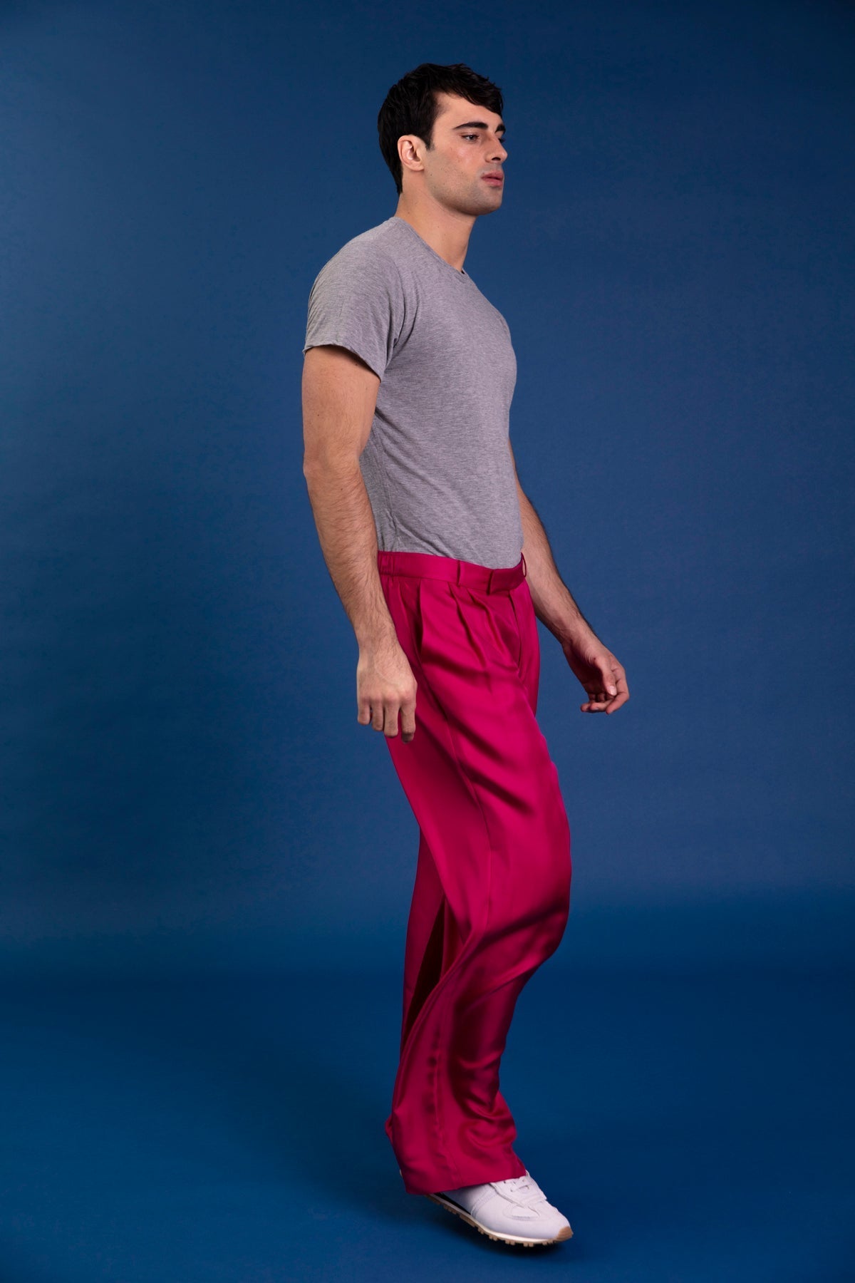 Salinas Silk Trouser Fuscia 