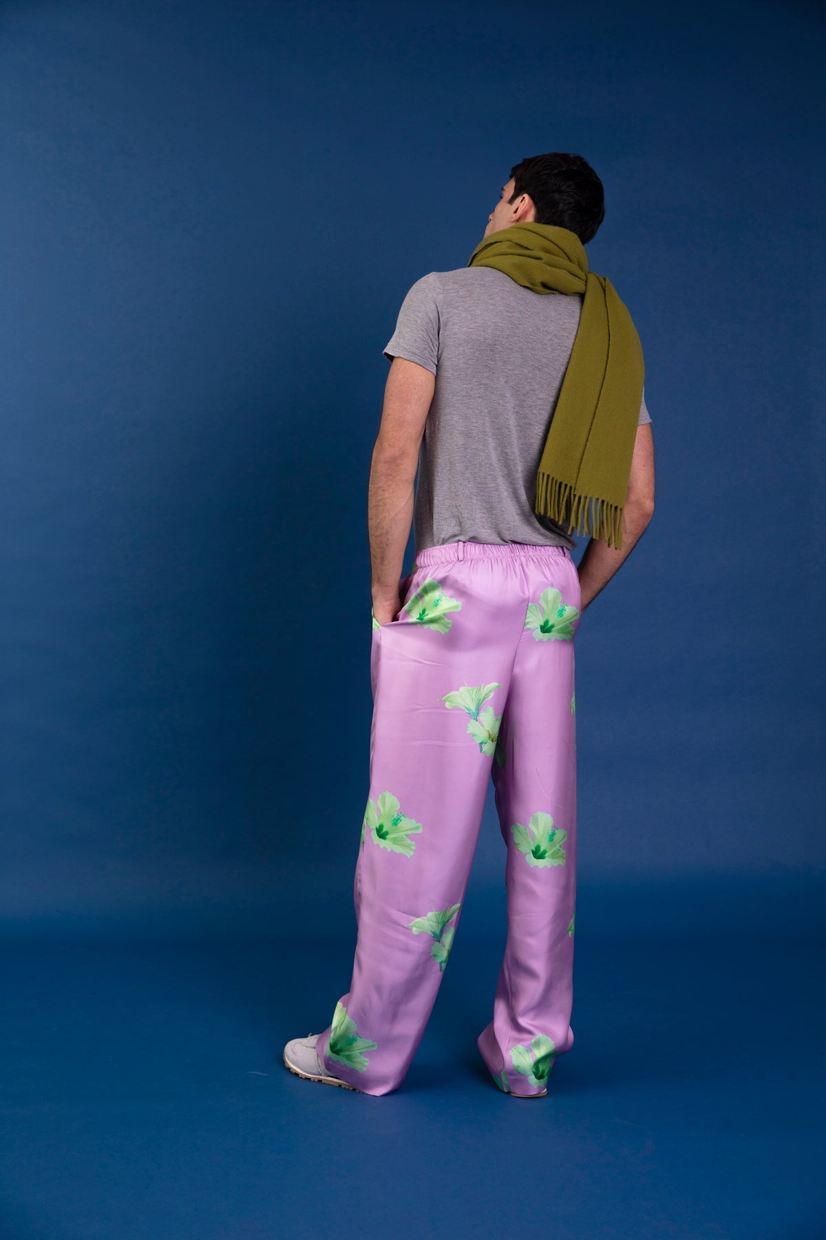 Salinas Silk Trouser Lilac Hawaii 