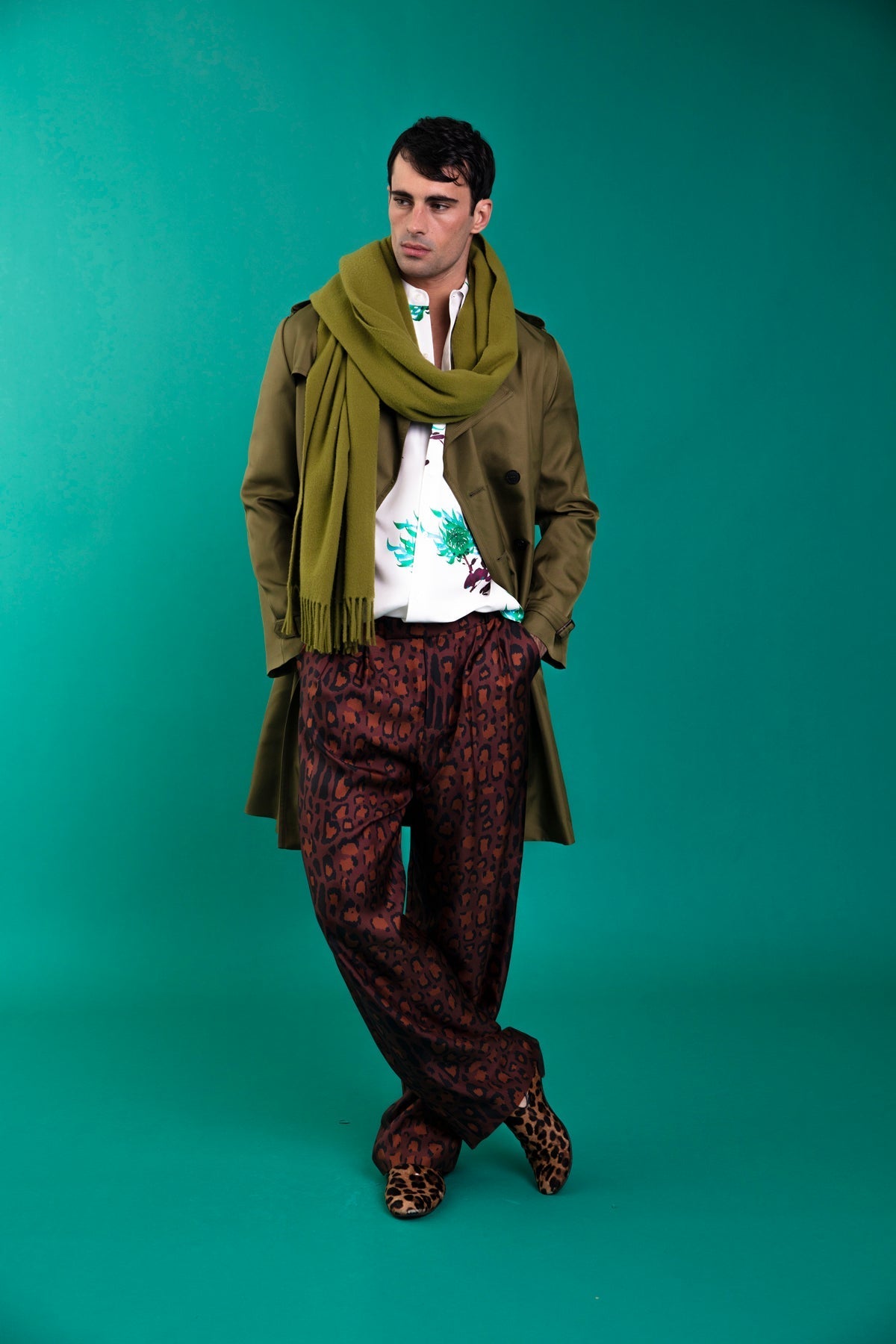 Salinas Silk Trouser Chocolate Jaguar 