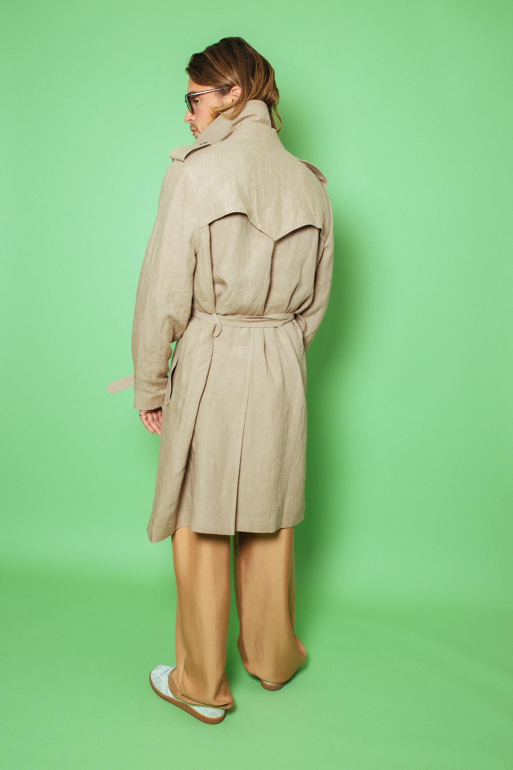 Mako Linen Trench Natural 