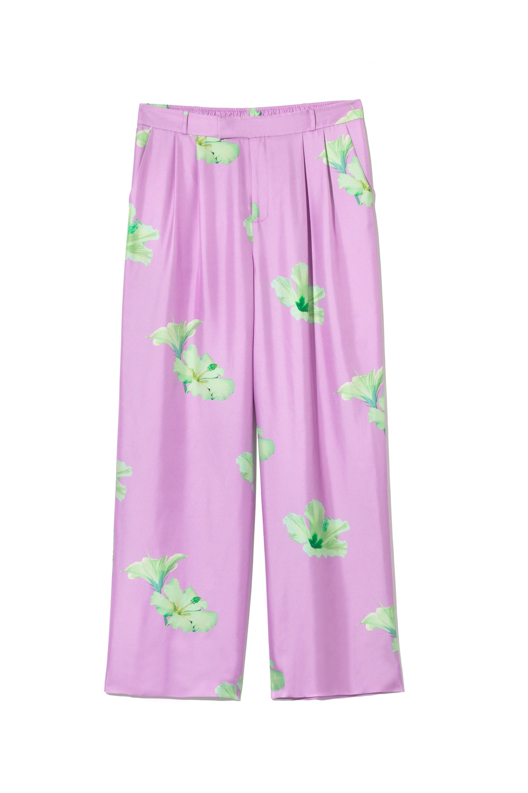 Salinas Silk Trouser Lilac Hawaii 