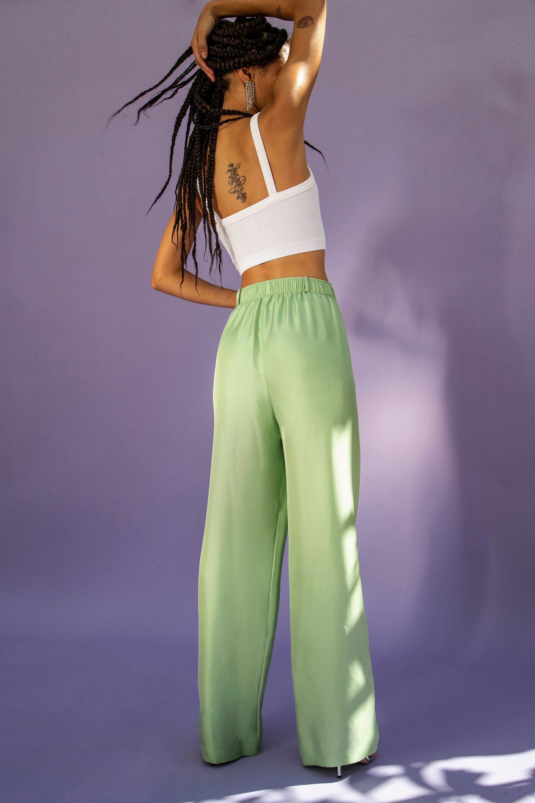 Salinas Silk Trouser Pistachio 