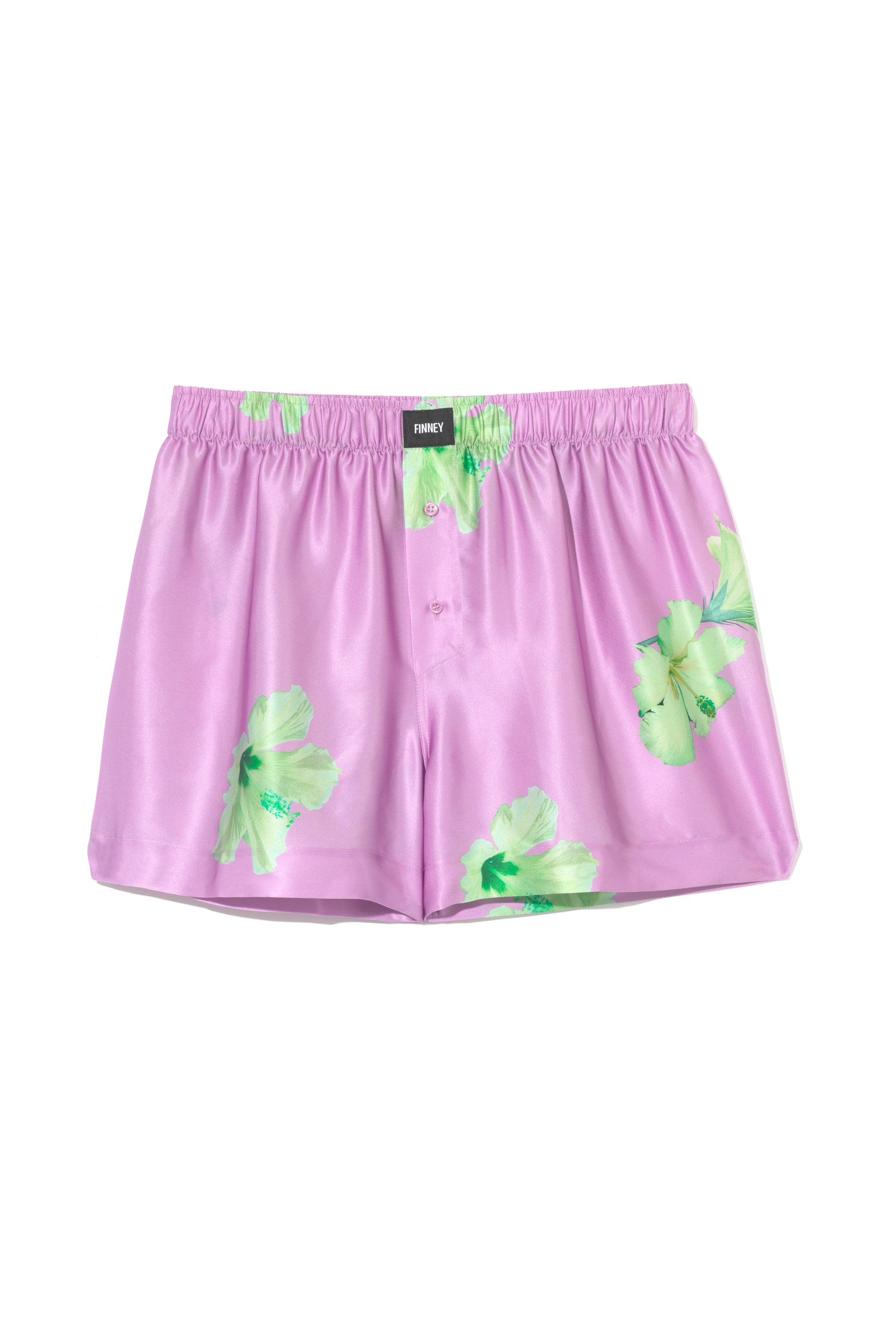 Le Weekend Silk Boxer Lilac Hawaii 
