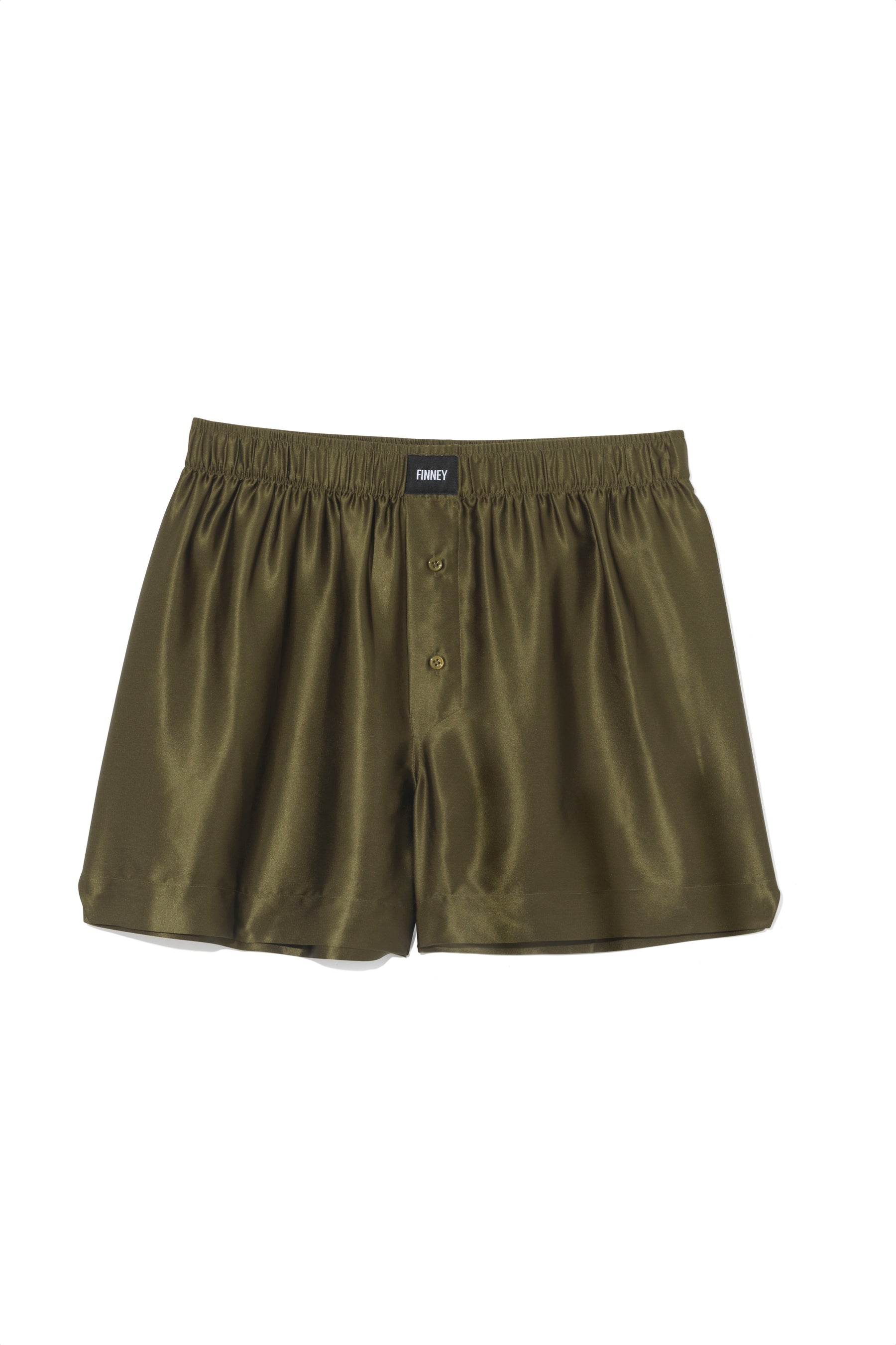 Le Weekend Silk Boxer Khaki 