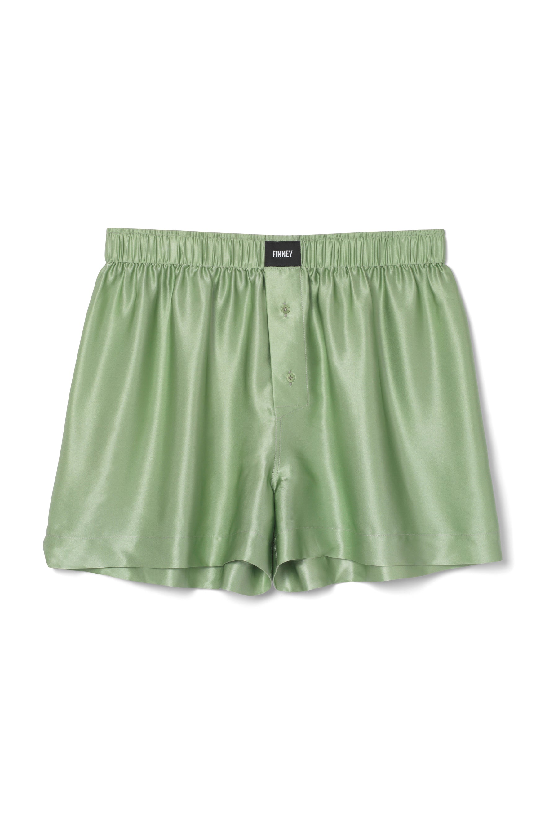 Le Weekend Silk Boxer Pistachio 