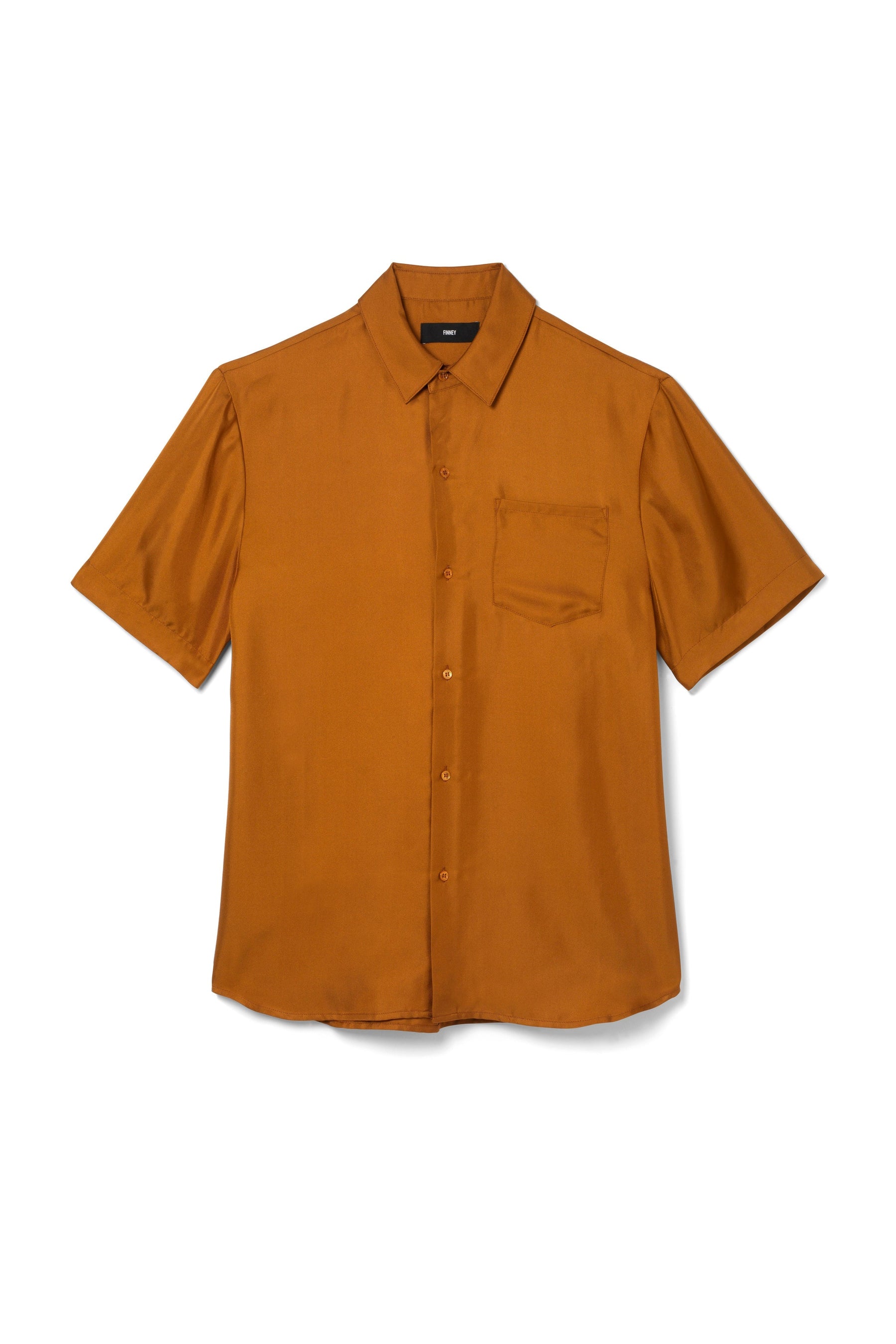 Boyfriend Silk Shirt Caramel 