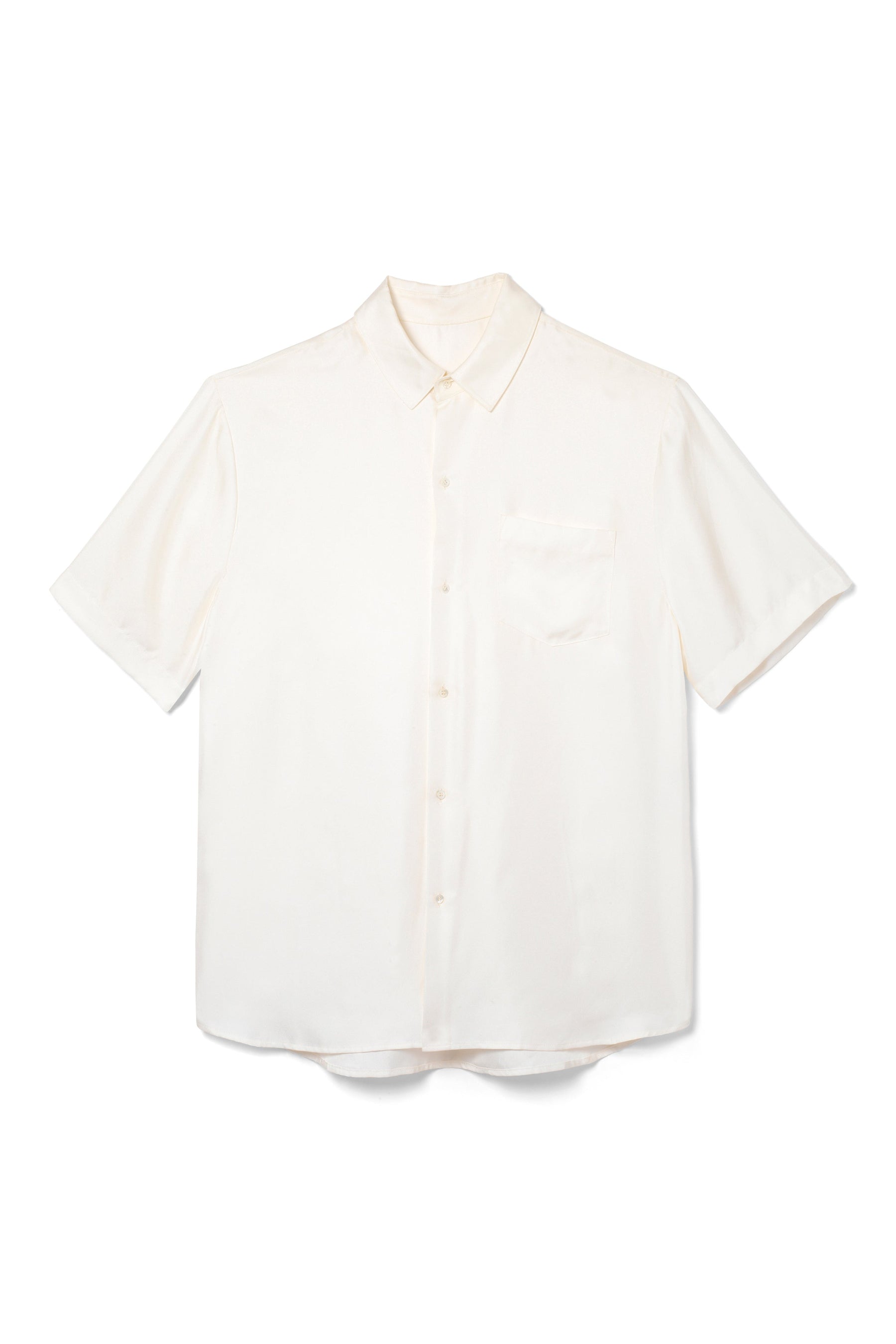 Boyfriend Silk Shirt Cream 