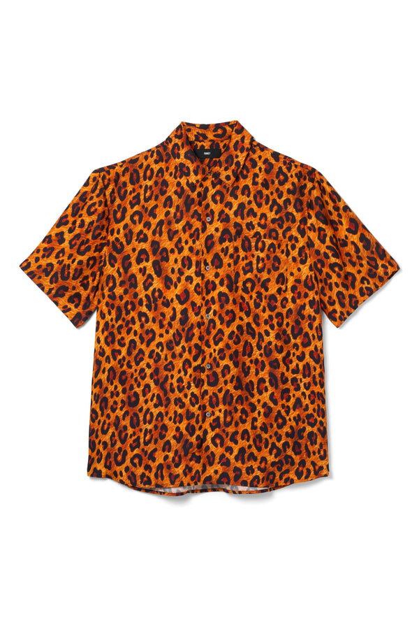 Boyfriend Silk Shirt Leopard
