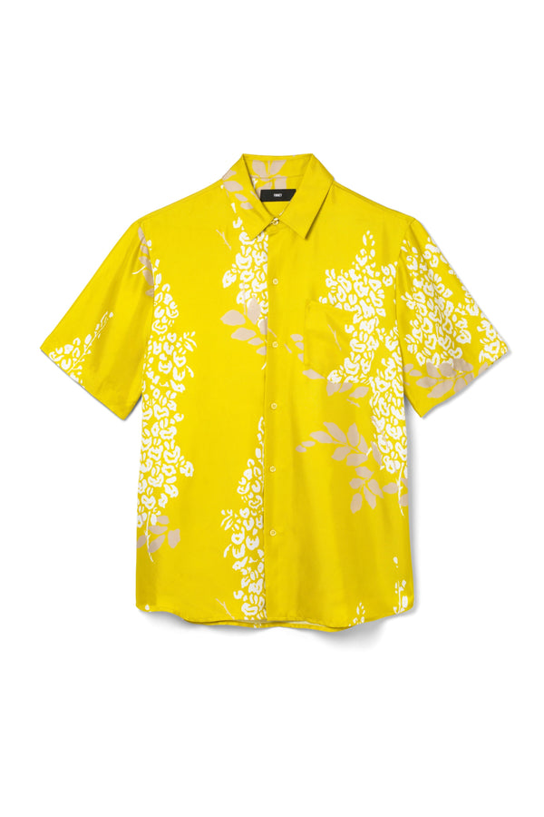 Boyfriend Silk Shirt Yellow Wisteria