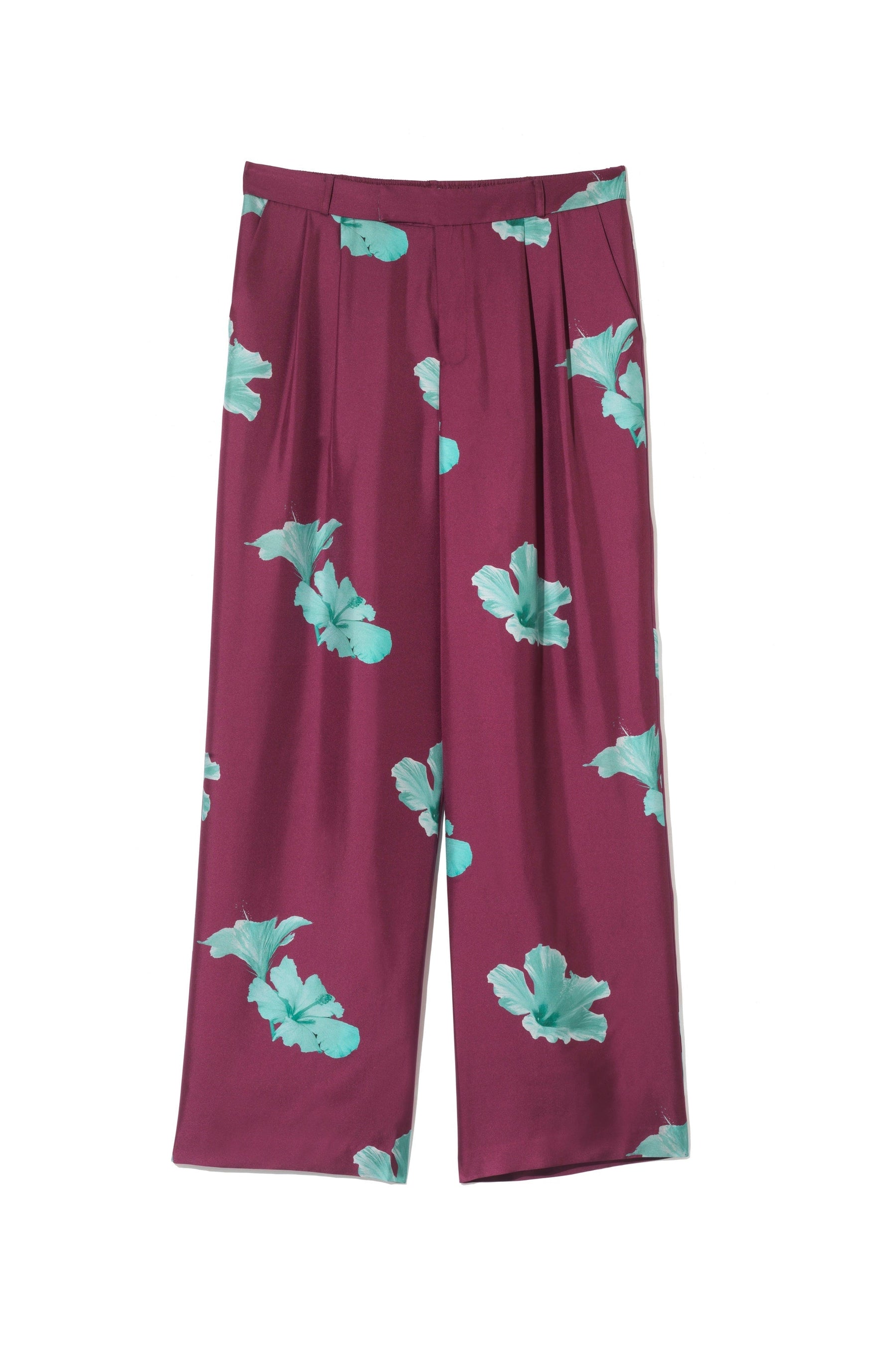 Salinas Silk Trouser Purple Hawaii 
