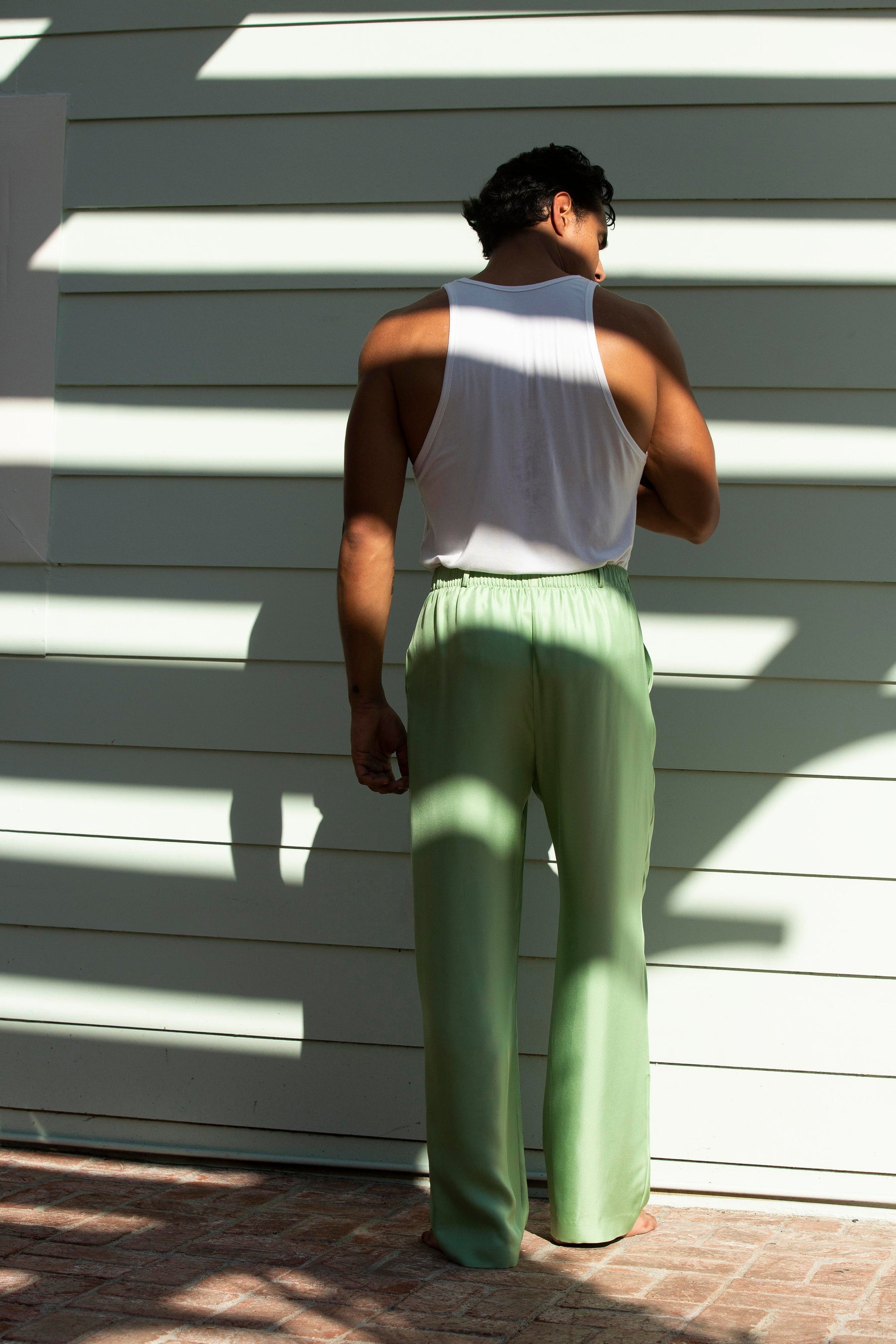 Salinas Silk Trouser Pistachio 