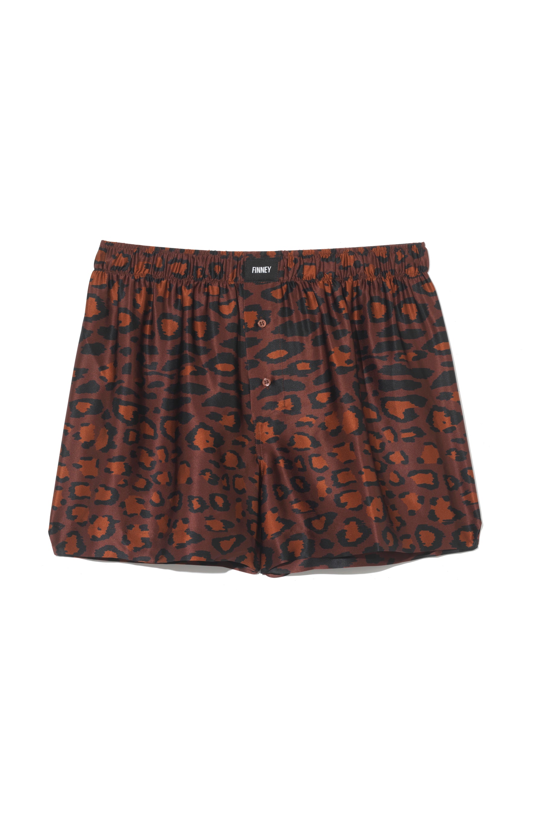 Le Weekend Silk Boxer Chocolate Jaguar 